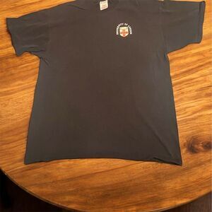Vintage 1980s University of London Logo T-Shirt XL Black Graphic Print Unisex